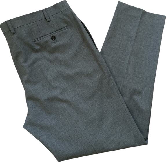 Lauren Ralph Lauren Men’s Dress Pants High Performance Wool Trousers Gray 40/32 - Picture 5 of 10